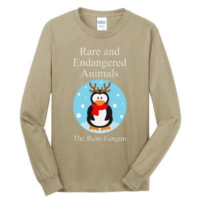 Rare And Endangered Animals The Reinfengun Christmas Design Tall Long Sleeve T-Shirt