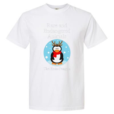 Rare And Endangered Animals The Reinfengun Christmas Design Garment-Dyed Heavyweight T-Shirt