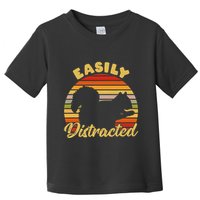 Retro Adhd Easily Distracted Squirrel Vintage Neurodiverse Toddler T-Shirt