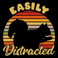 Retro Adhd Easily Distracted Squirrel Vintage Neurodiverse Toddler T-Shirt