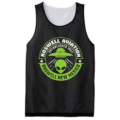 Roswell Aviation Established 1947 Roswell Alien Mesh Reversible Basketball Jersey Tank