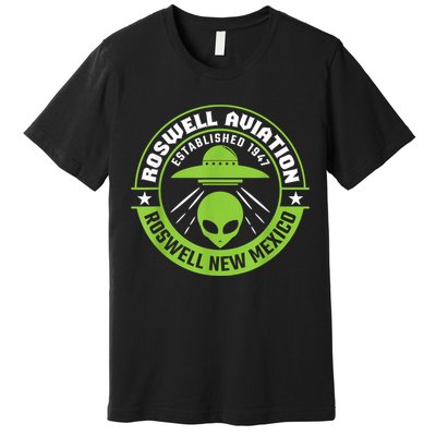 Roswell Aviation Established 1947 Roswell Alien Premium T-Shirt