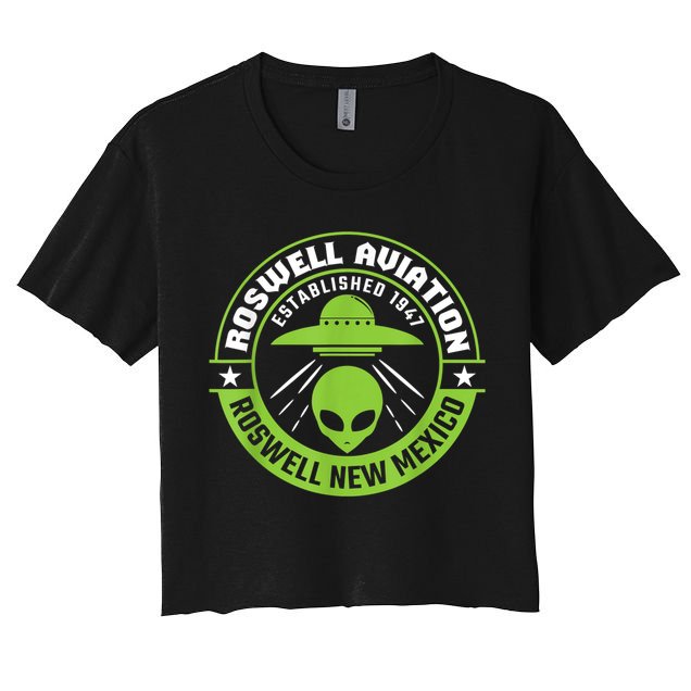 Roswell Aviation Established 1947 Roswell Alien Crop Top
