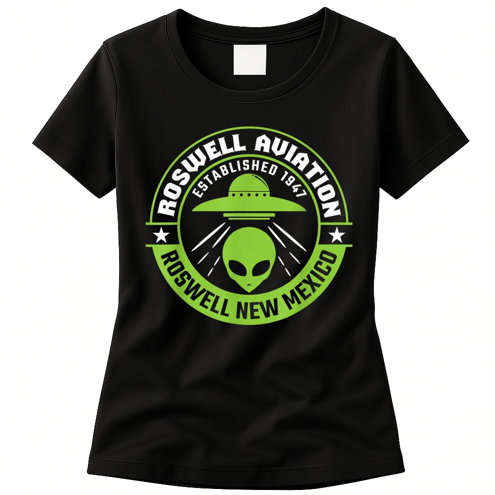 Roswell Aviation Established 1947 Roswell Alien Womens T-Shirt