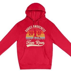 Rabies Awareness Fun Run Funny Tv Comedy Premium Pullover Hoodie