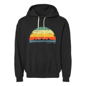 Rowing Art For Women Row Team Crew Boat Rower Coxswain Garment-Dyed Fleece Hoodie