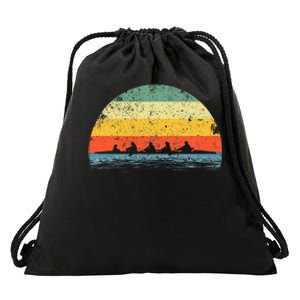 Rowing Art For Women Row Team Crew Boat Rower Coxswain Drawstring Bag