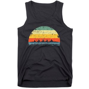 Rowing Art For Women Row Team Crew Boat Rower Coxswain Tank Top