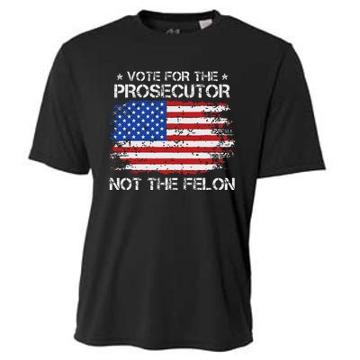 Retro American Flag Vote For The Prosecutor Not The Felon Cooling Performance Crew T-Shirt