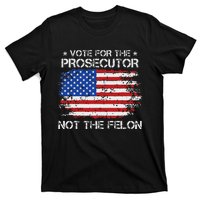 Retro American Flag Vote For The Prosecutor Not The Felon T-Shirt