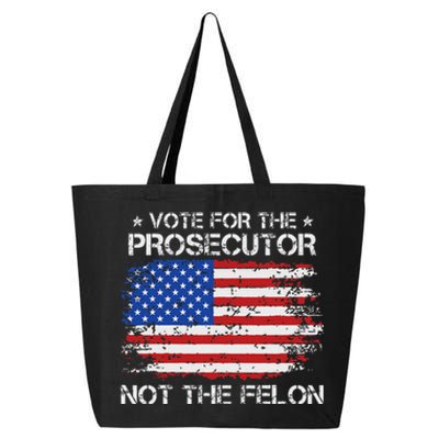 Retro American Flag Vote For The Prosecutor Not The Felon 25L Jumbo Tote