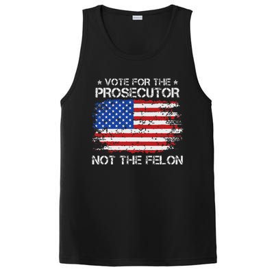 Retro American Flag Vote For The Prosecutor Not The Felon PosiCharge Competitor Tank