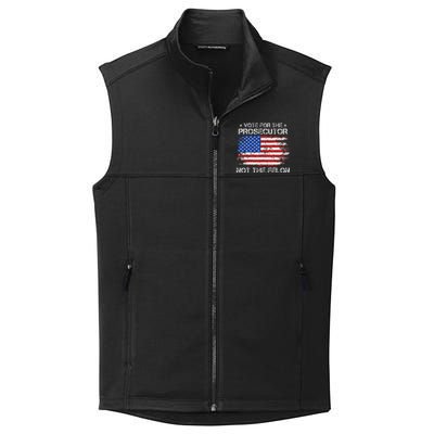 Retro American Flag Vote For The Prosecutor Not The Felon Collective Smooth Fleece Vest