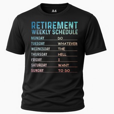 Retired Art For Women Retirement Retiree Cooling Performance Crew T-Shirt