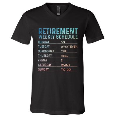 Retired Art For Women Retirement Retiree V-Neck T-Shirt