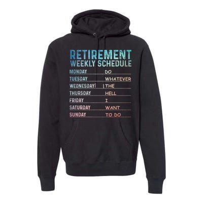 Retired Art For Women Retirement Retiree Premium Hoodie