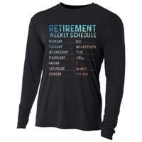 Retired Art For Women Retirement Retiree Cooling Performance Long Sleeve Crew