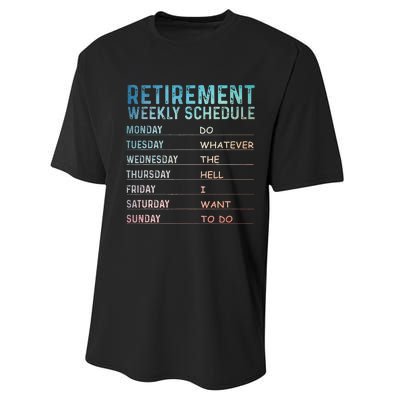 Retired Art For Women Retirement Retiree Performance Sprint T-Shirt