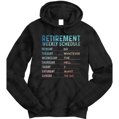 Retired Art For Women Retirement Retiree Tie Dye Hoodie