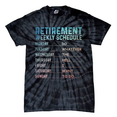 Retired Art For Women Retirement Retiree Tie-Dye T-Shirt