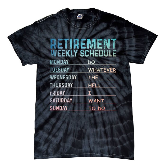 Retired Art For Women Retirement Retiree Tie-Dye T-Shirt