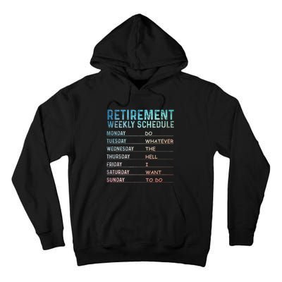 Retired Art For Women Retirement Retiree Tall Hoodie