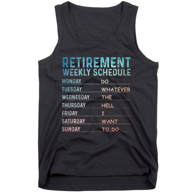 Retired Art For Women Retirement Retiree Tank Top