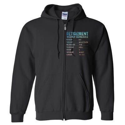 Retired Art For Women Retirement Retiree Full Zip Hoodie