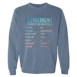 Retired Art For Women Retirement Retiree Garment-Dyed Sweatshirt