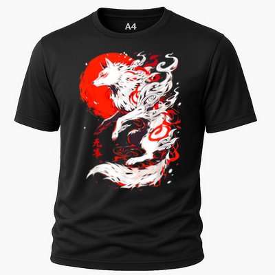 Retro Animal Funny Fox Vintage Okami Basic Japan Performance Shirt