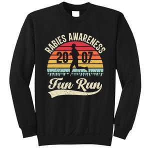 Rabies Awareness Fun Run Funny Tv Comedy Running Sweatshirt