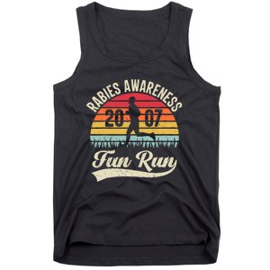 Rabies Awareness Fun Run Funny Tv Comedy Running Tank Top