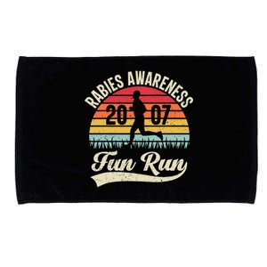 Rabies Awareness Fun Run Funny Tv Comedy Running Microfiber Hand Towel