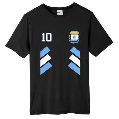 Retro10 Argentina Football Argentinian Soccer Argentina Flag Tall Fusion ChromaSoft Performance T-Shirt