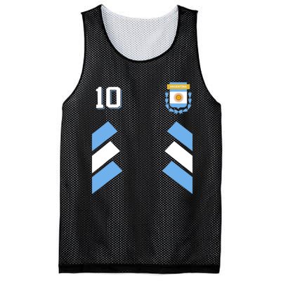 Retro10 Argentina Football Argentinian Soccer Argentina Flag Mesh Reversible Basketball Jersey Tank