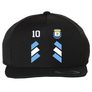 Retro10 Argentina Football Argentinian Soccer Argentina Flag Wool Snapback Cap