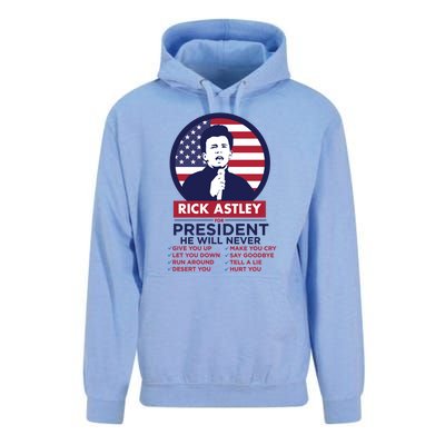 Rick Astley For President Unisex Surf Hoodie