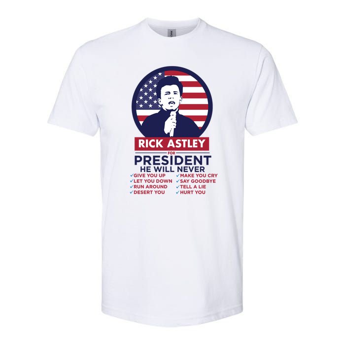 Rick Astley For President Softstyle CVC T-Shirt