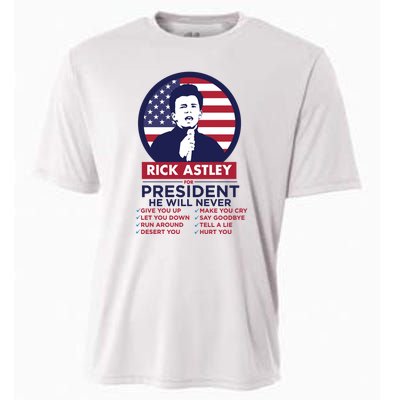 Rick Astley For President Cooling Performance Crew T-Shirt