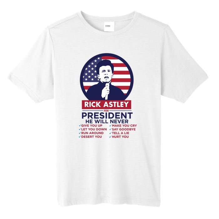 Rick Astley For President Tall Fusion ChromaSoft Performance T-Shirt