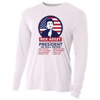 Rick Astley For President Cooling Performance Long Sleeve Crew