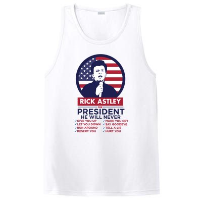 Rick Astley For President PosiCharge Competitor Tank