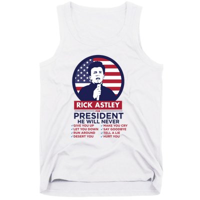 Rick Astley For President Tank Top