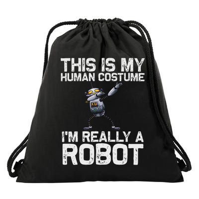 Robot Art For Robotics Engineer Robot Lover Drawstring Bag