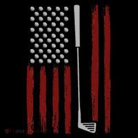 Retro American Flag Golf Gift For Golfer Funny Golf Club Tall T-Shirt