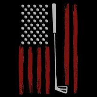 Retro American Flag Golf Gift For Golfer Funny Golf Club 16 in Basic Backpack