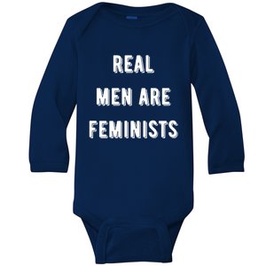 Real Are Feminists Pro Choice Social Justice Feminism Gift Baby Long Sleeve Bodysuit