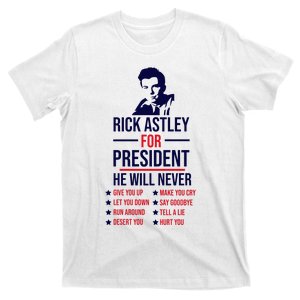 Rick Astley For President T-Shirt