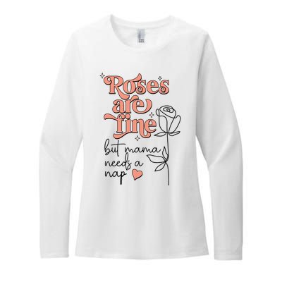 Roses Are Fine Funny Mom Valentine's Day Womens CVC Long Sleeve Shirt