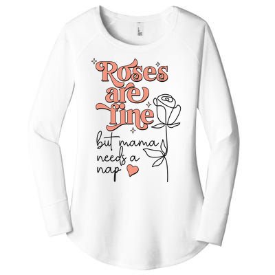 Roses Are Fine Funny Mom Valentine's Day Women's Perfect Tri Tunic Long Sleeve Shirt